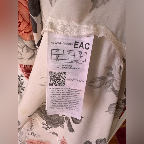 Guess Silk Robe Kimono Full Length L - Picture 3 of 4